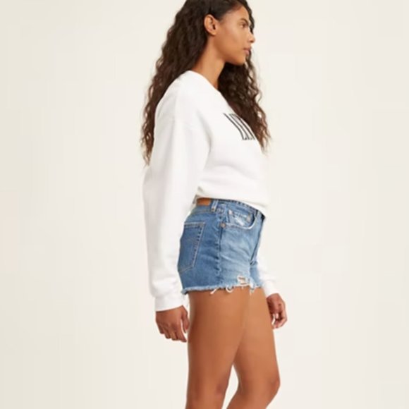 Levis's 501 High Rise Medium Wash - Picture 3 of 10